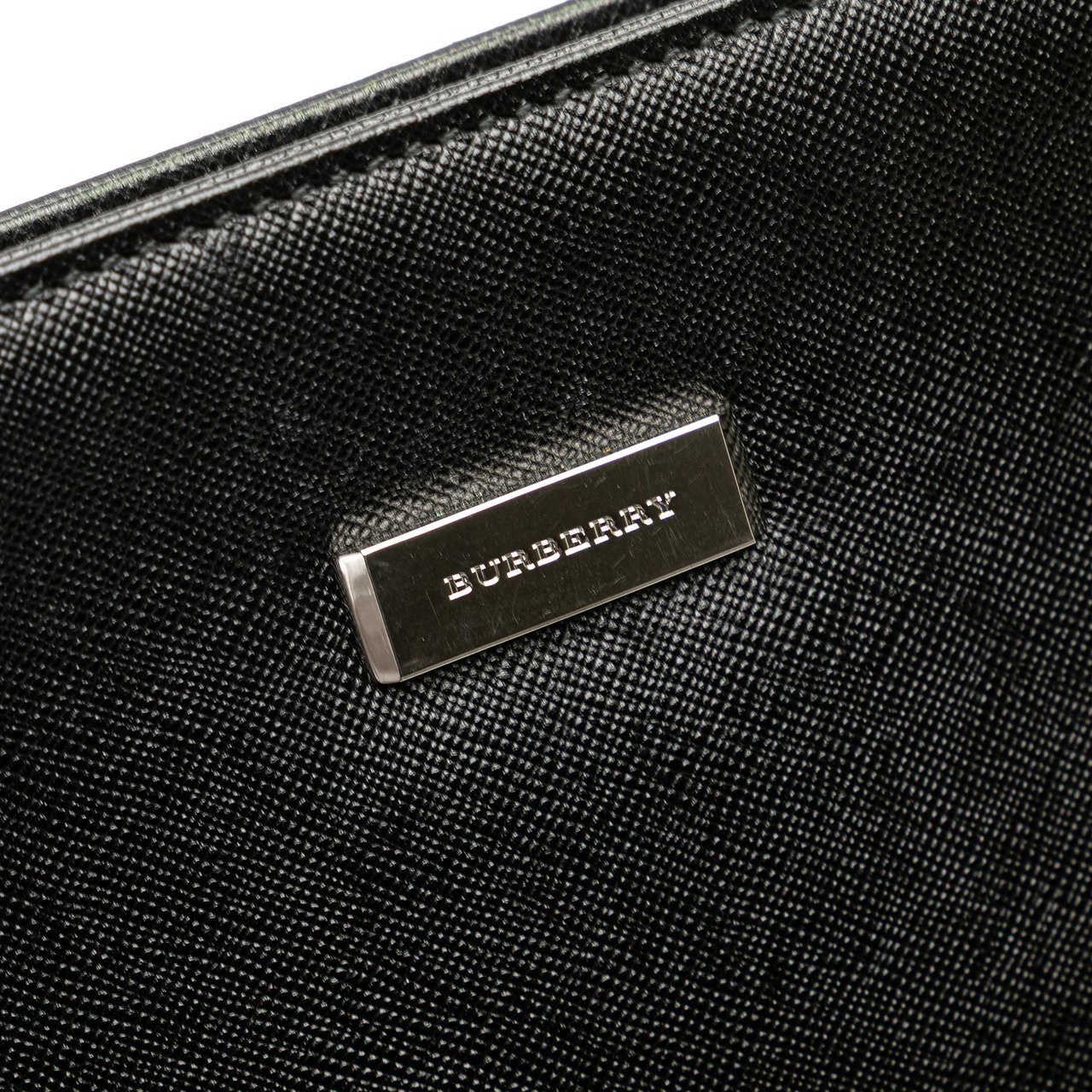 Burberry Leather Clutch Zwart
