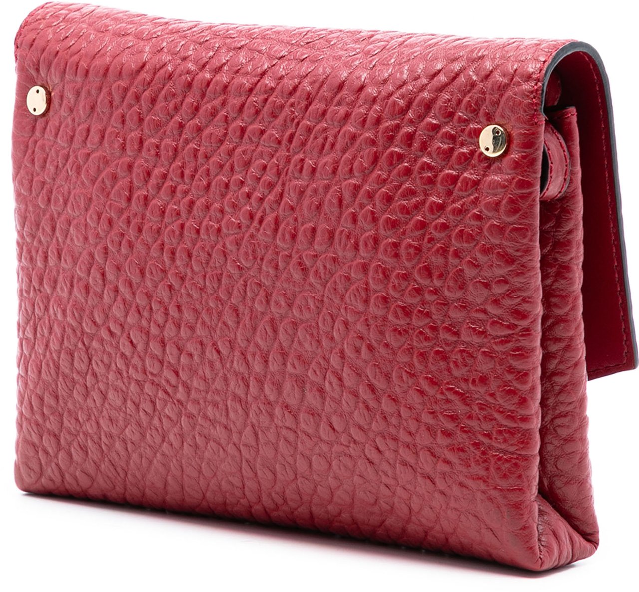 Burberry Embossed Grained Leather Langley Crossbody Rood