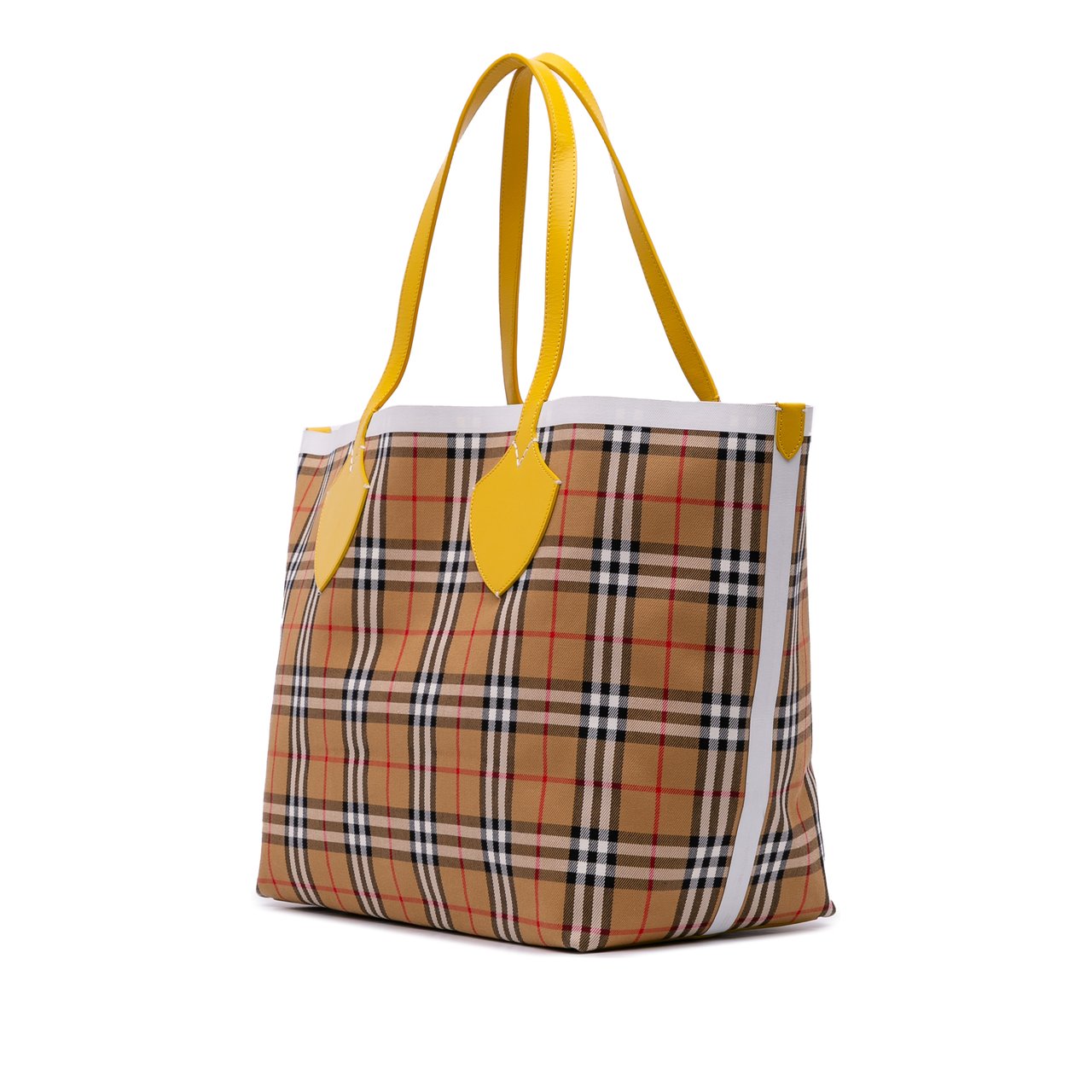 Burberry House Check Canvas The Giant Reversible Tote Bruin