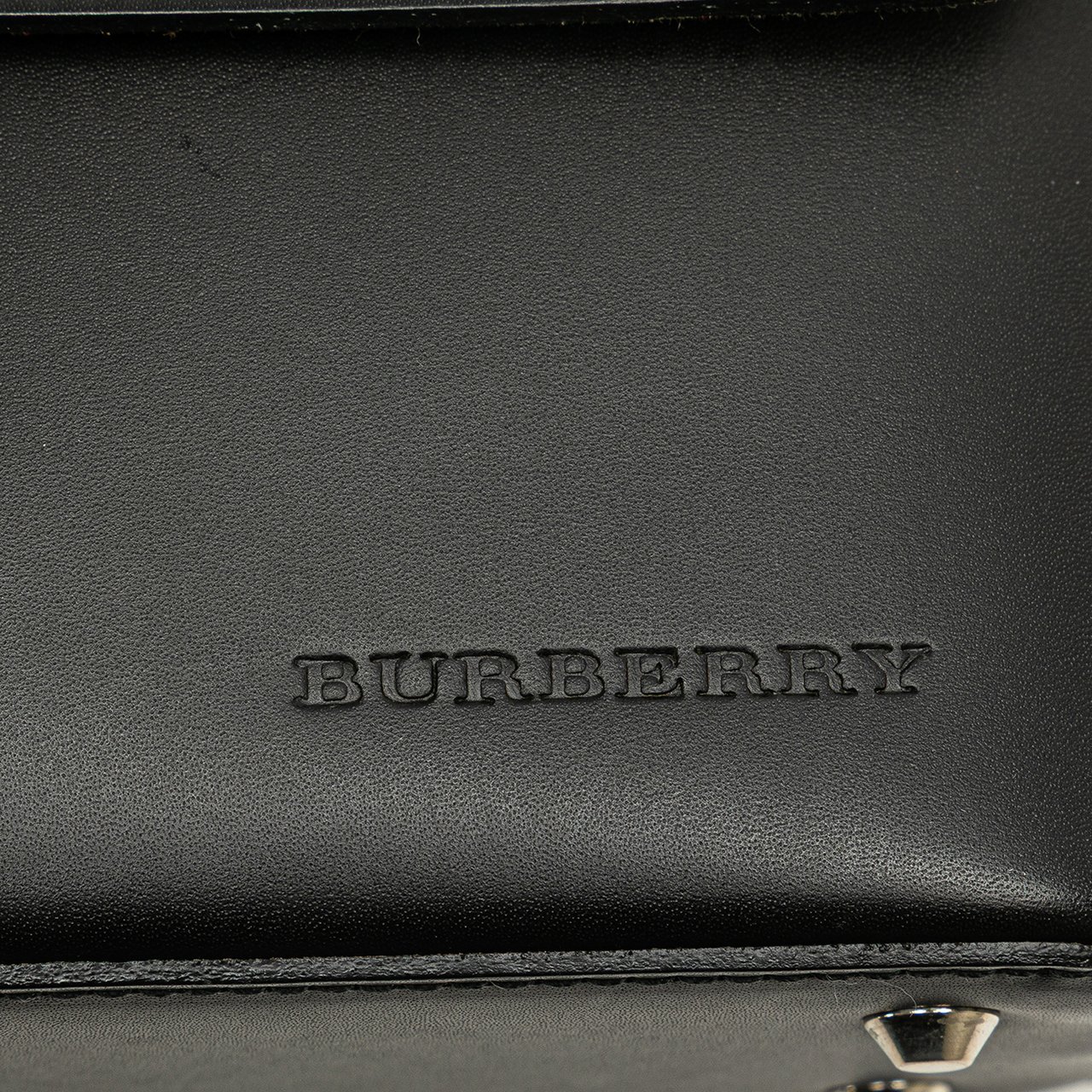 Burberry Leather Flap Shoulder Bag Zwart