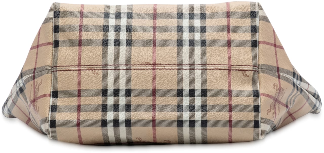 Burberry Small Haymarket Check Coated Canvas Salisbury Tote Bruin