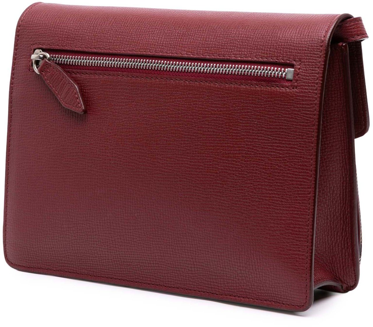 Burberry Small Leather and House Check Canvas Derby Macken Crossbody Rood