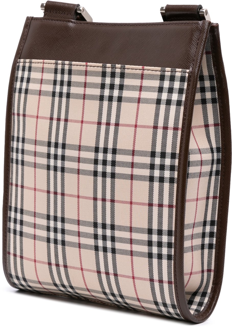 Burberry House Check Canvas Crossbody Bruin