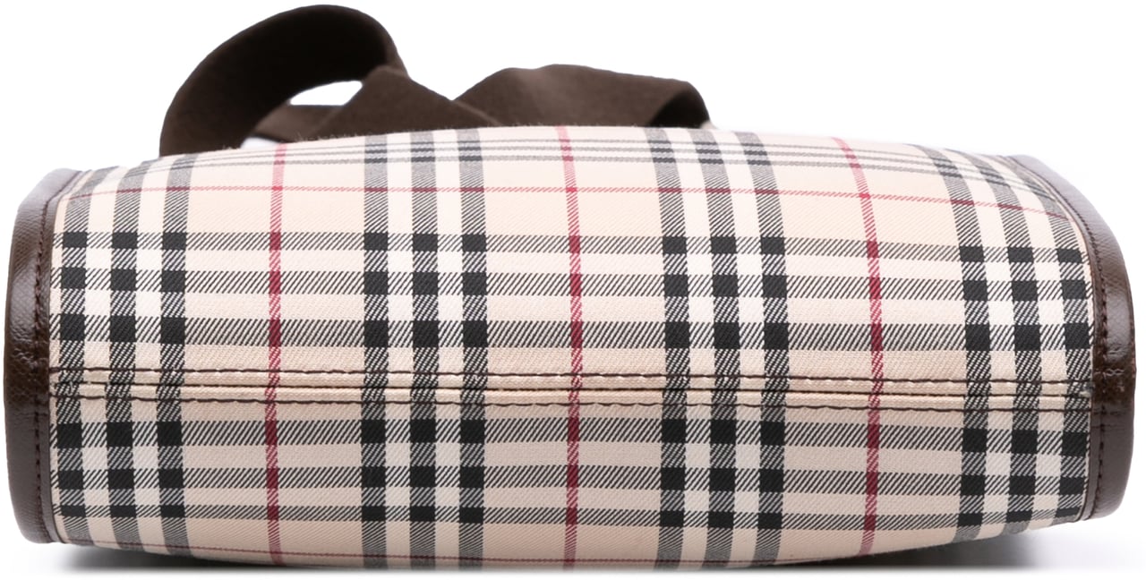 Burberry House Check Canvas Crossbody Bruin