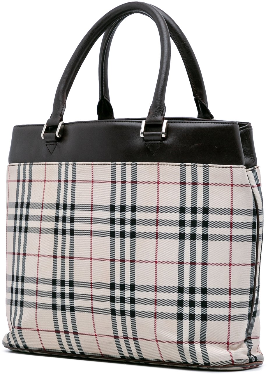 Burberry House Check Canvas Tote Bruin