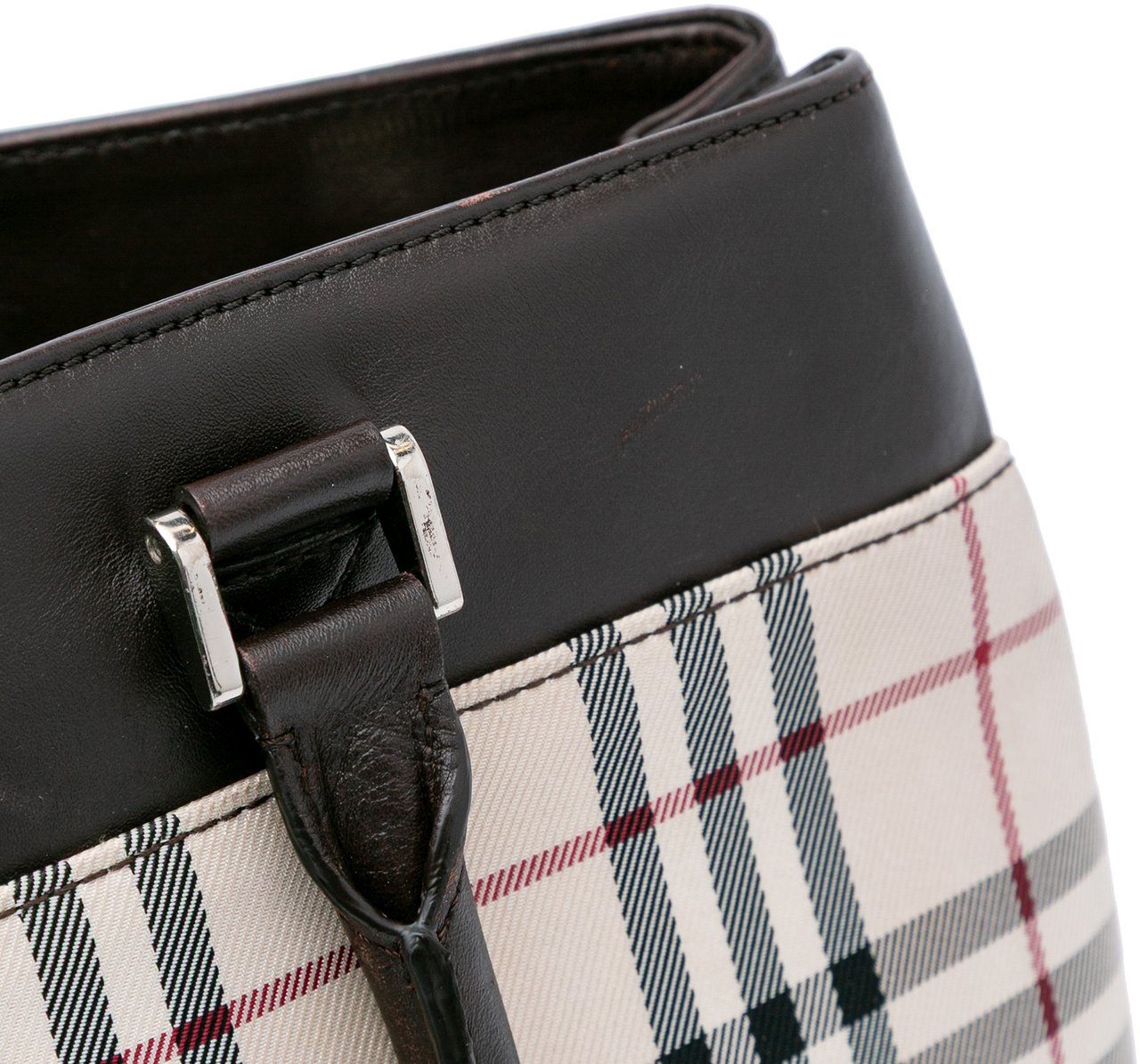 Burberry House Check Canvas Tote Bruin