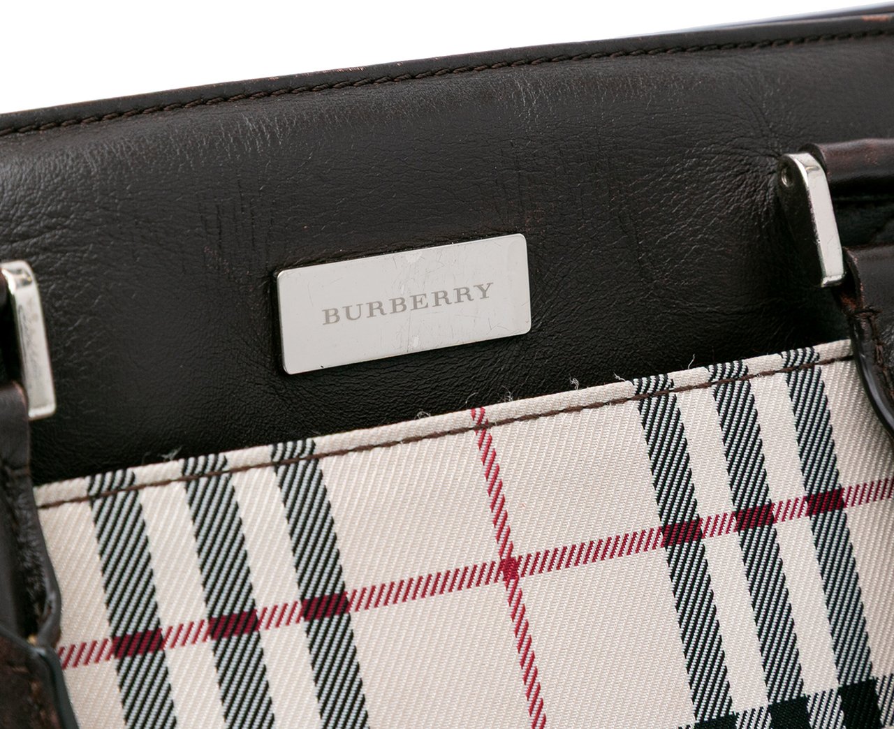 Burberry House Check Canvas Tote Bruin