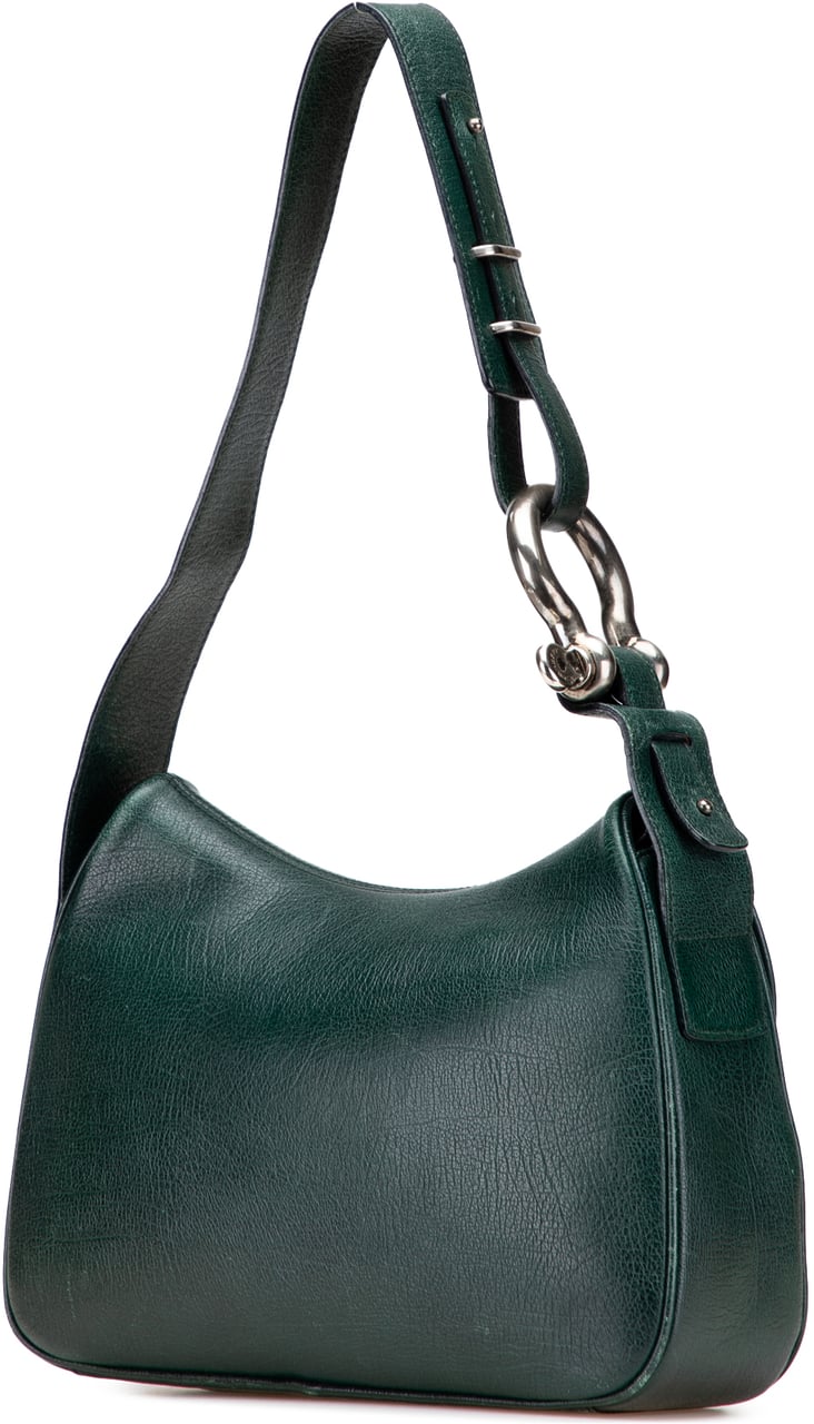 Burberry Leather Shoulder Bag Groen