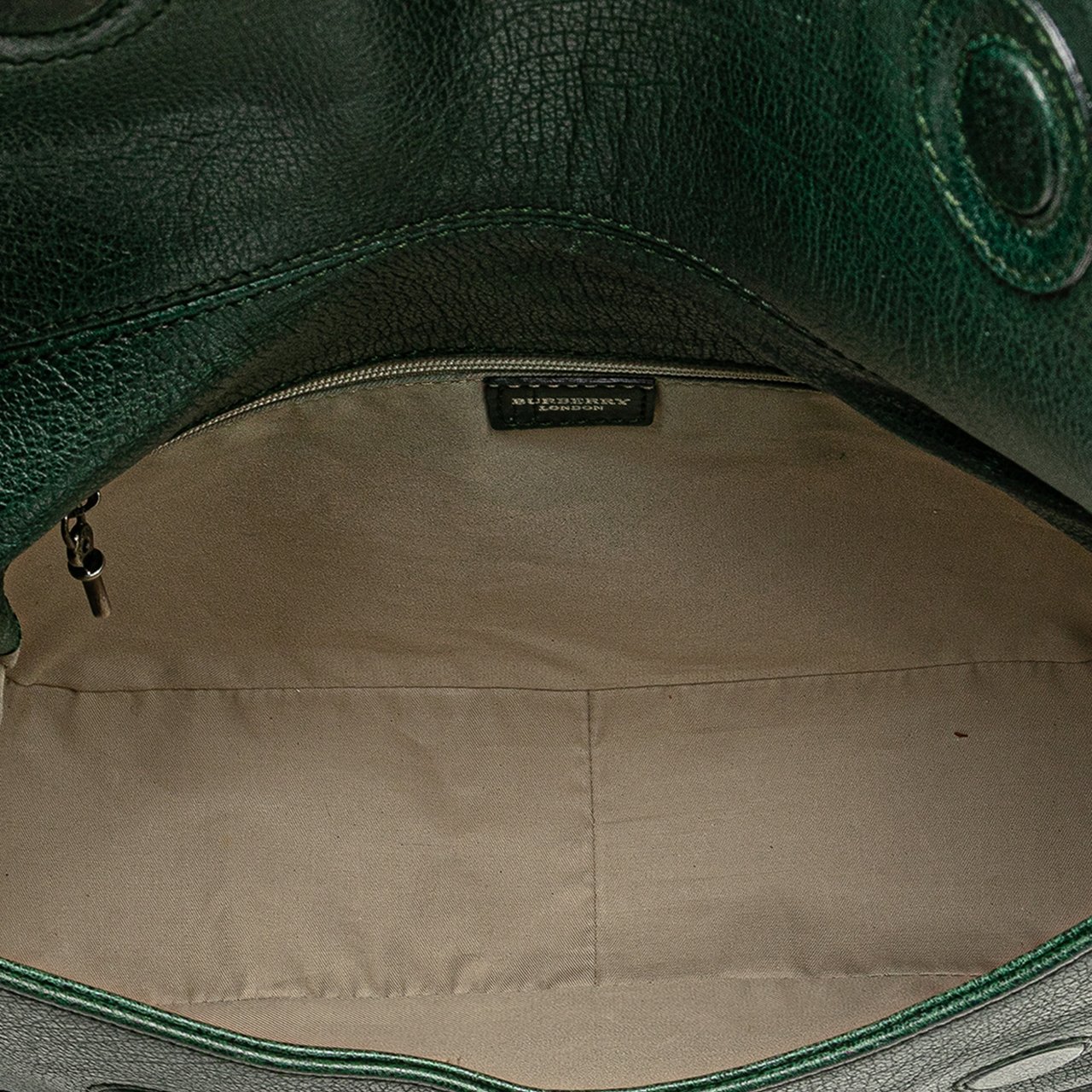 Burberry Leather Shoulder Bag Groen