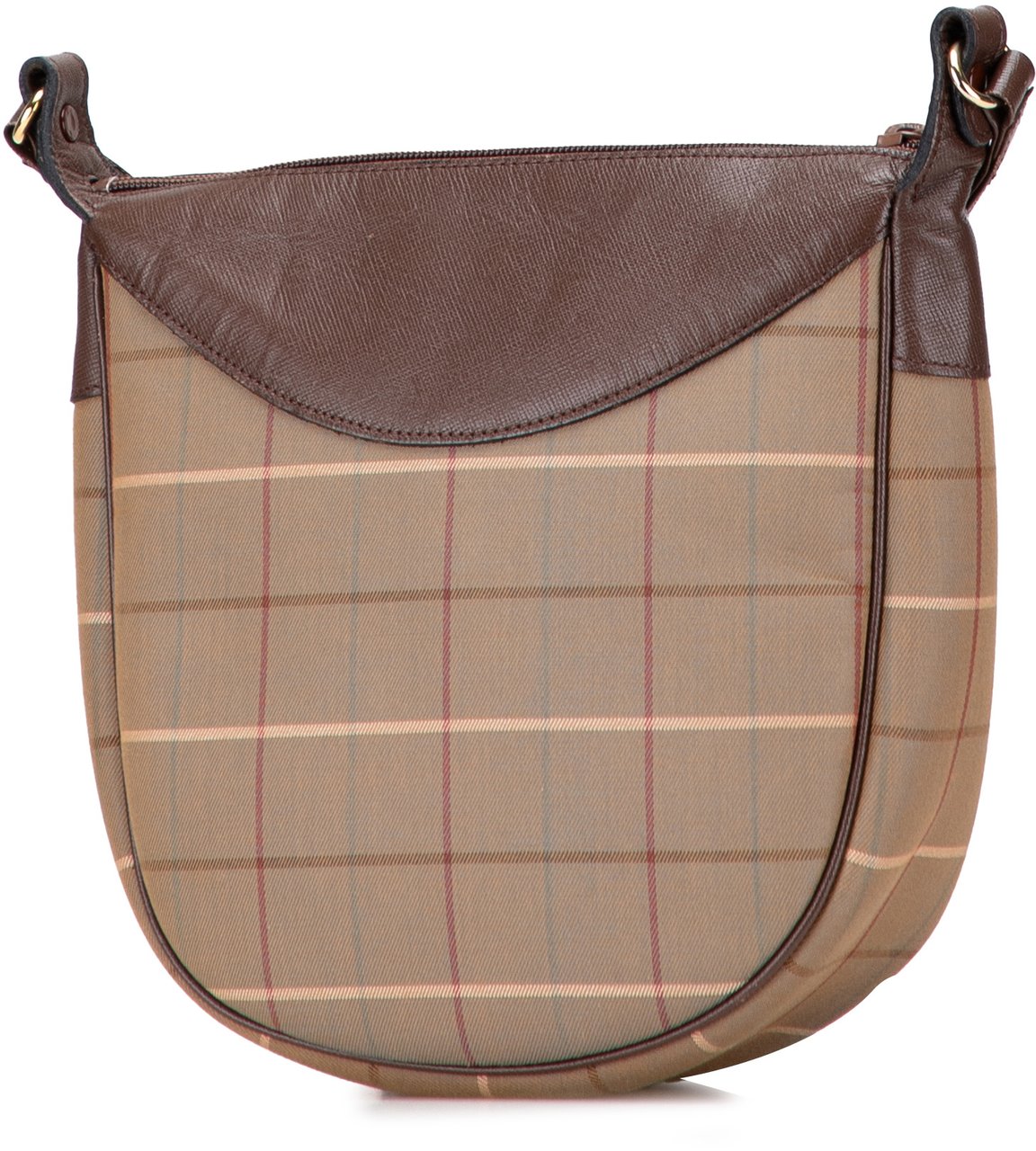Burberry Vintage Check Canvas Crossbody Bruin