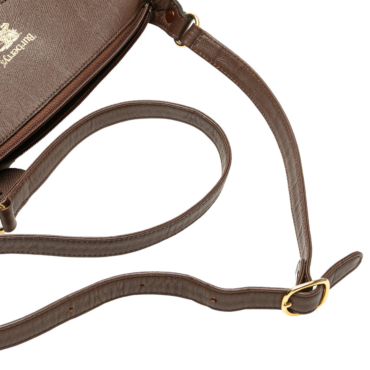 Burberry Vintage Check Canvas Crossbody Bruin