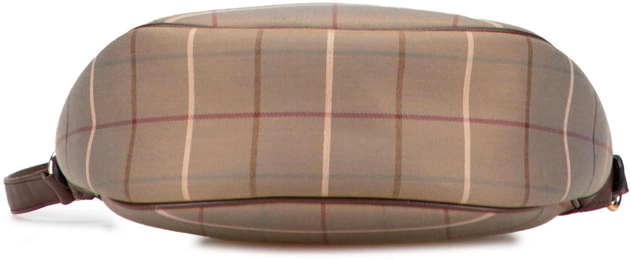Burberry Vintage Check Canvas Crossbody Bruin