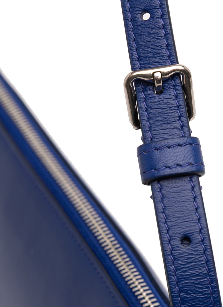 Burberry Mini Lambskin Shield Shoulder Bag Blauw