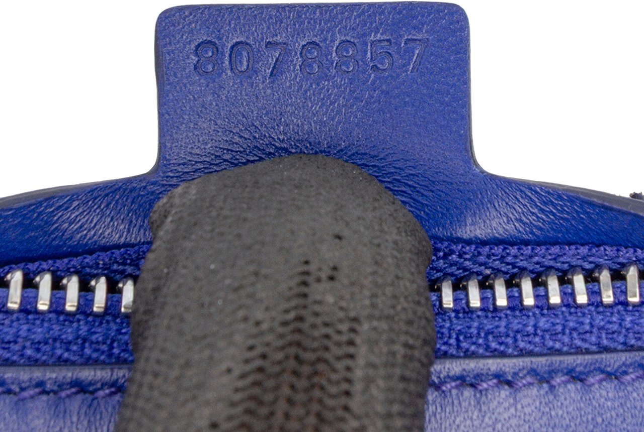 Burberry Mini Lambskin Shield Shoulder Bag Blauw