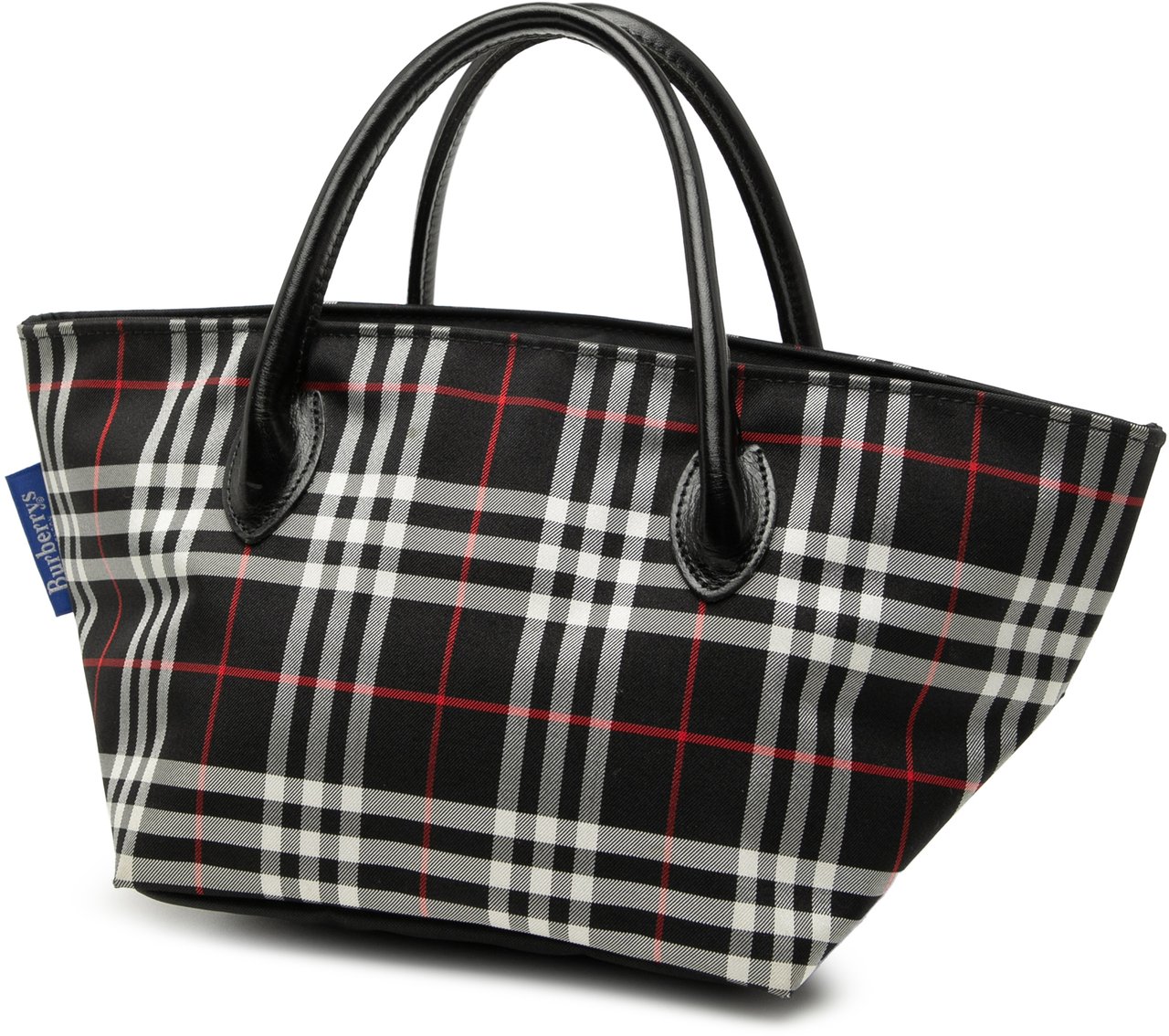 Burberry House Check Nylon Handbag Zwart