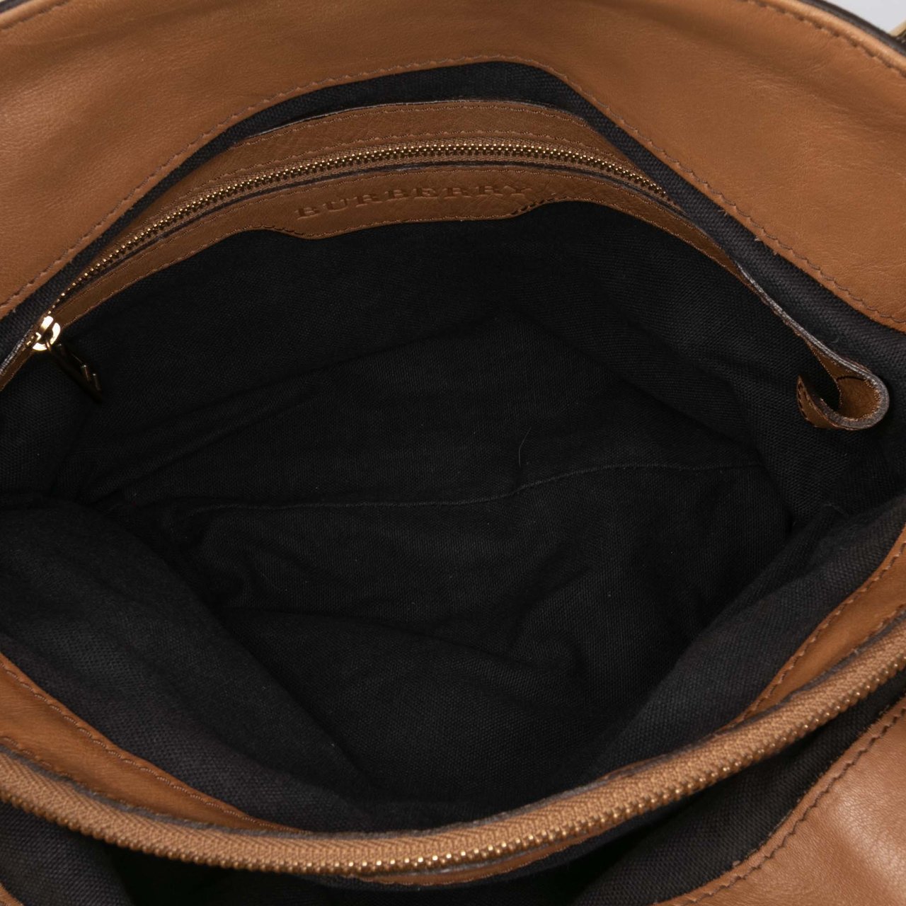 Burberry House Check Canvas Brecon Satchel Bruin