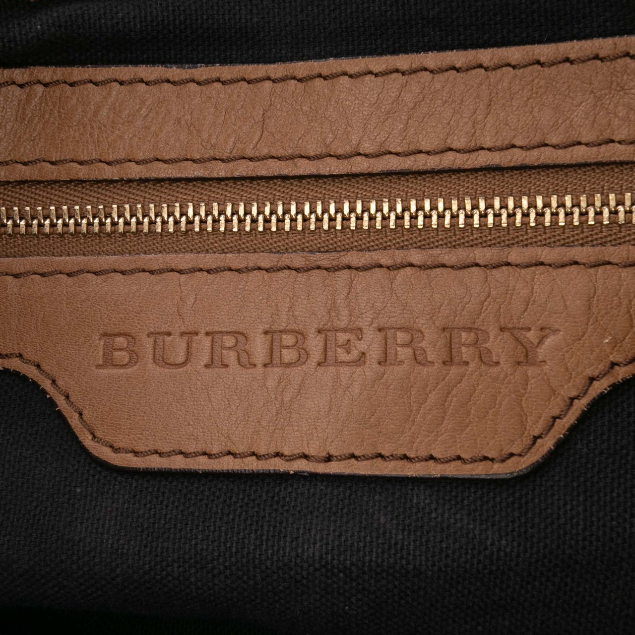 Burberry House Check Canvas Brecon Satchel Bruin