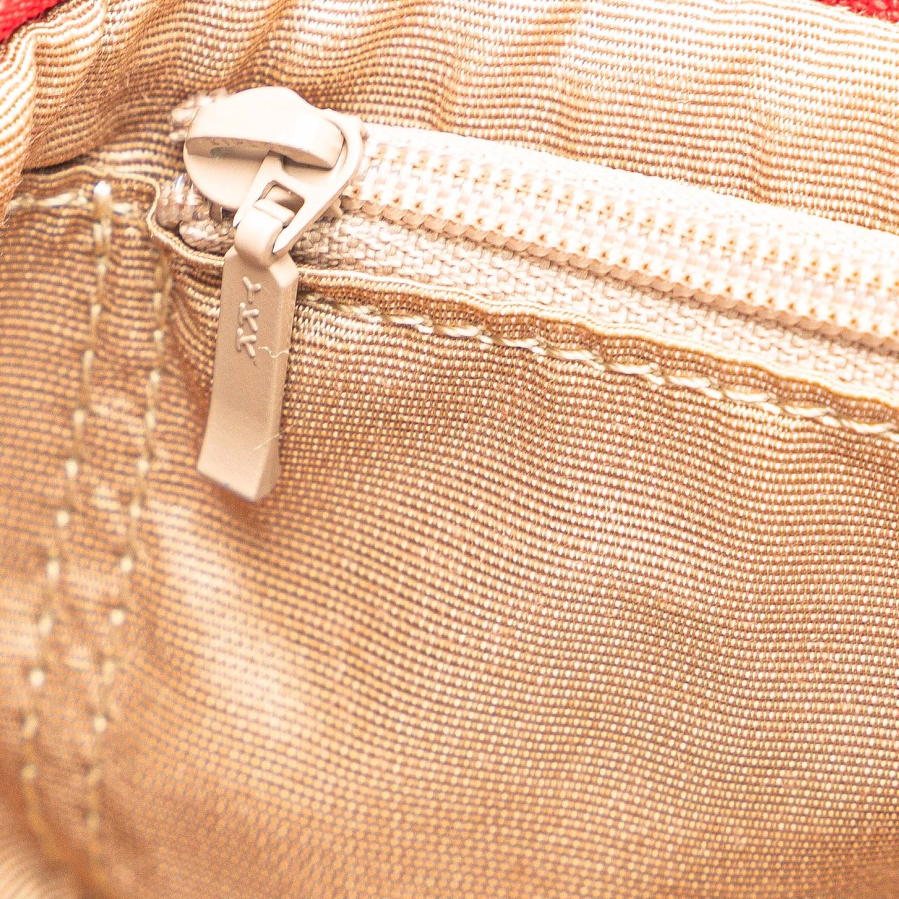 Burberry Haymarket Check Canvas Vanity Bag Bruin