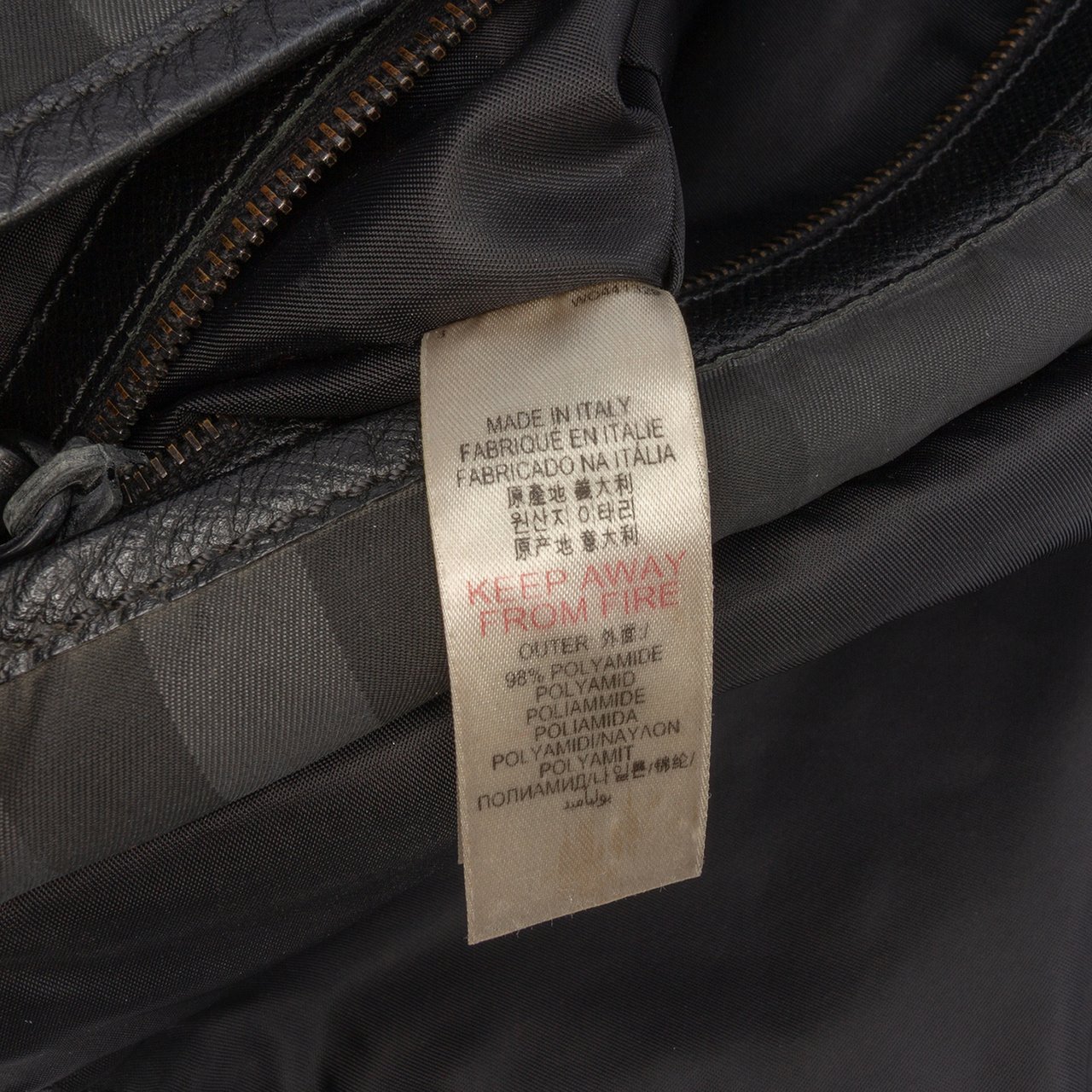 Burberry Smoke Check Nylon Elgin Messenger Bag Grijs