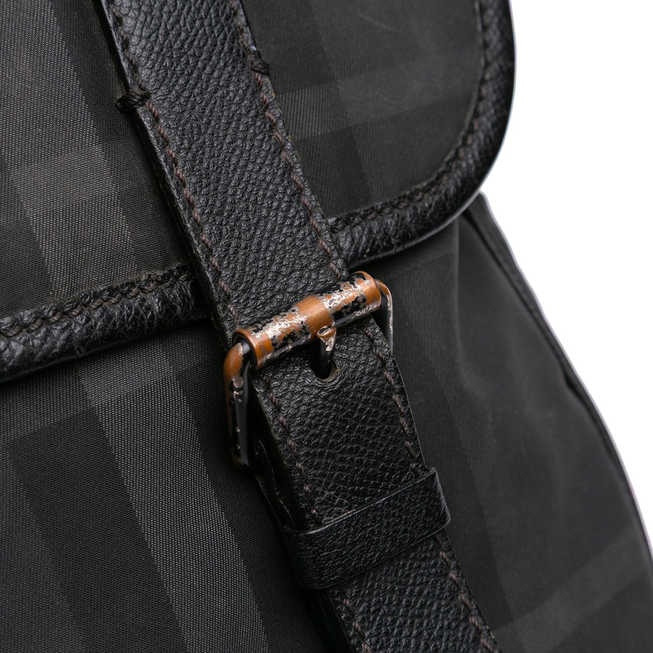 Burberry Smoke Check Nylon Elgin Messenger Bag Grijs