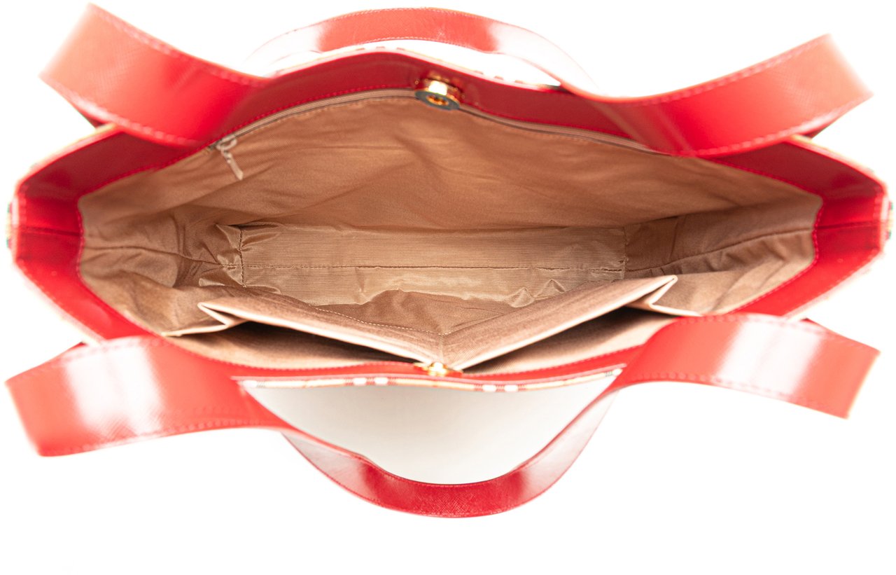 Burberry Haymarket Check Canvas Tote Bruin