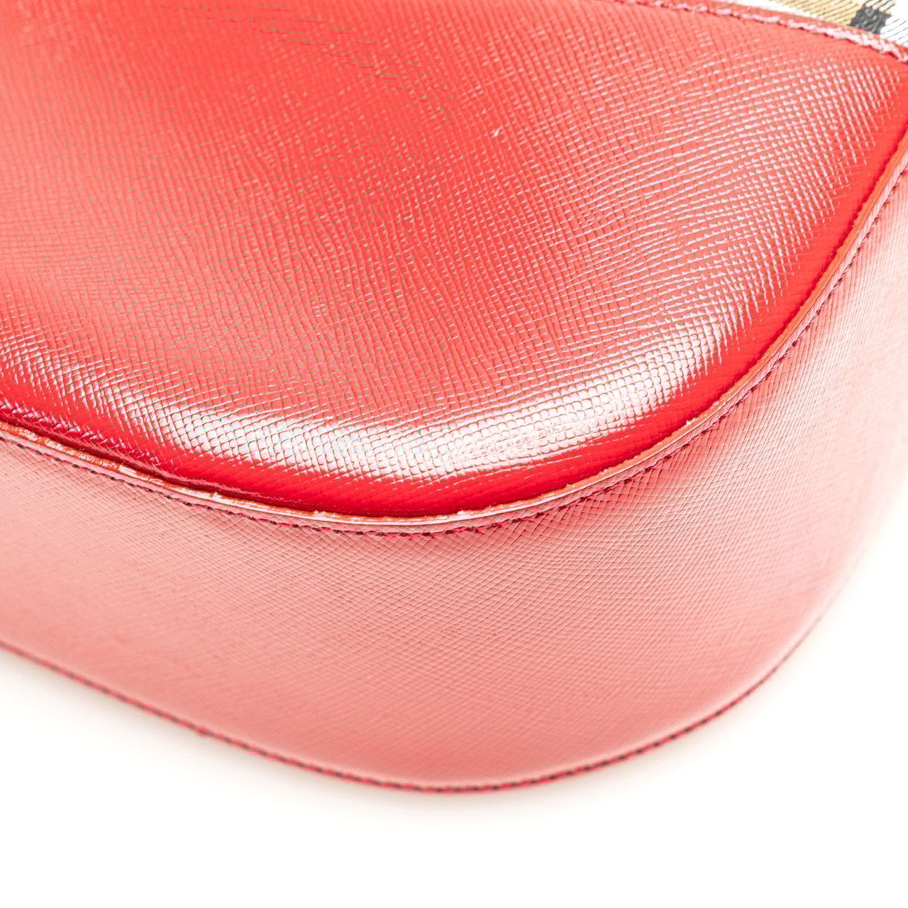 Burberry Haymarket Check Canvas Tote Bruin