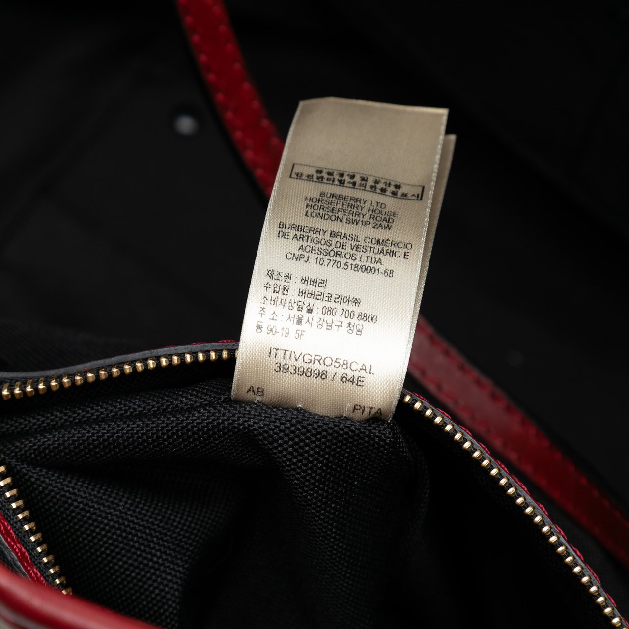 Burberry Small Haymarket Check Canvas and Leather Canterbury Tote Bruin