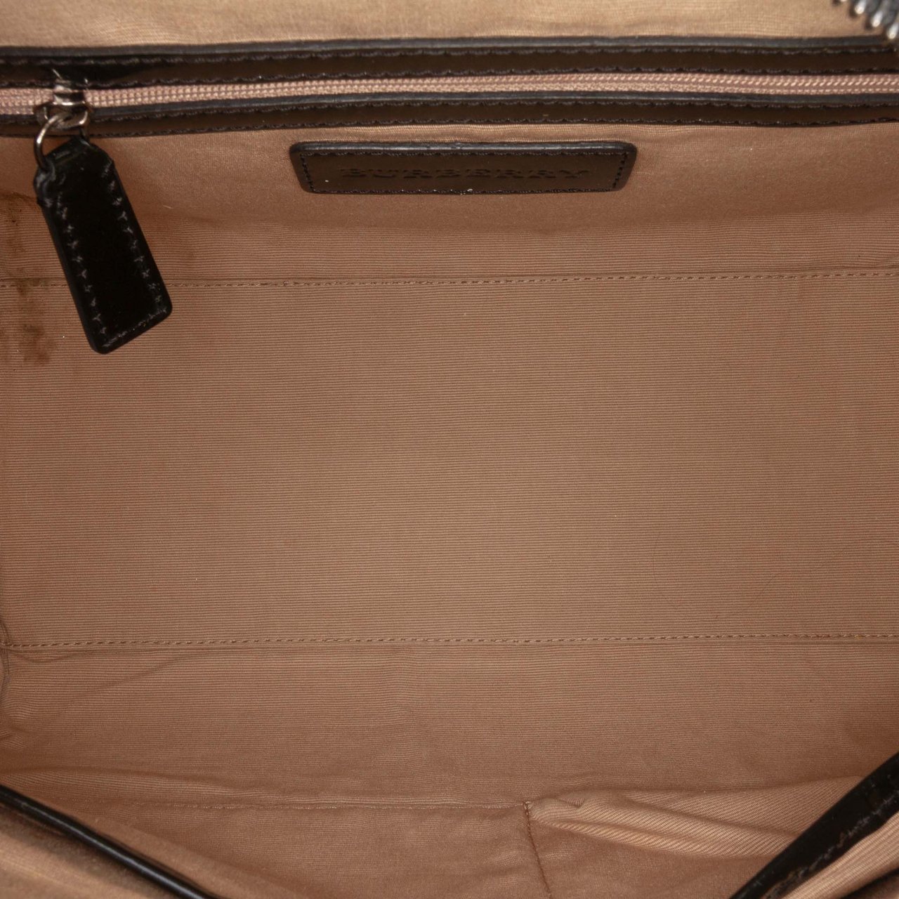 Burberry Supernova Check Coated Canvas Boston Bag Bruin