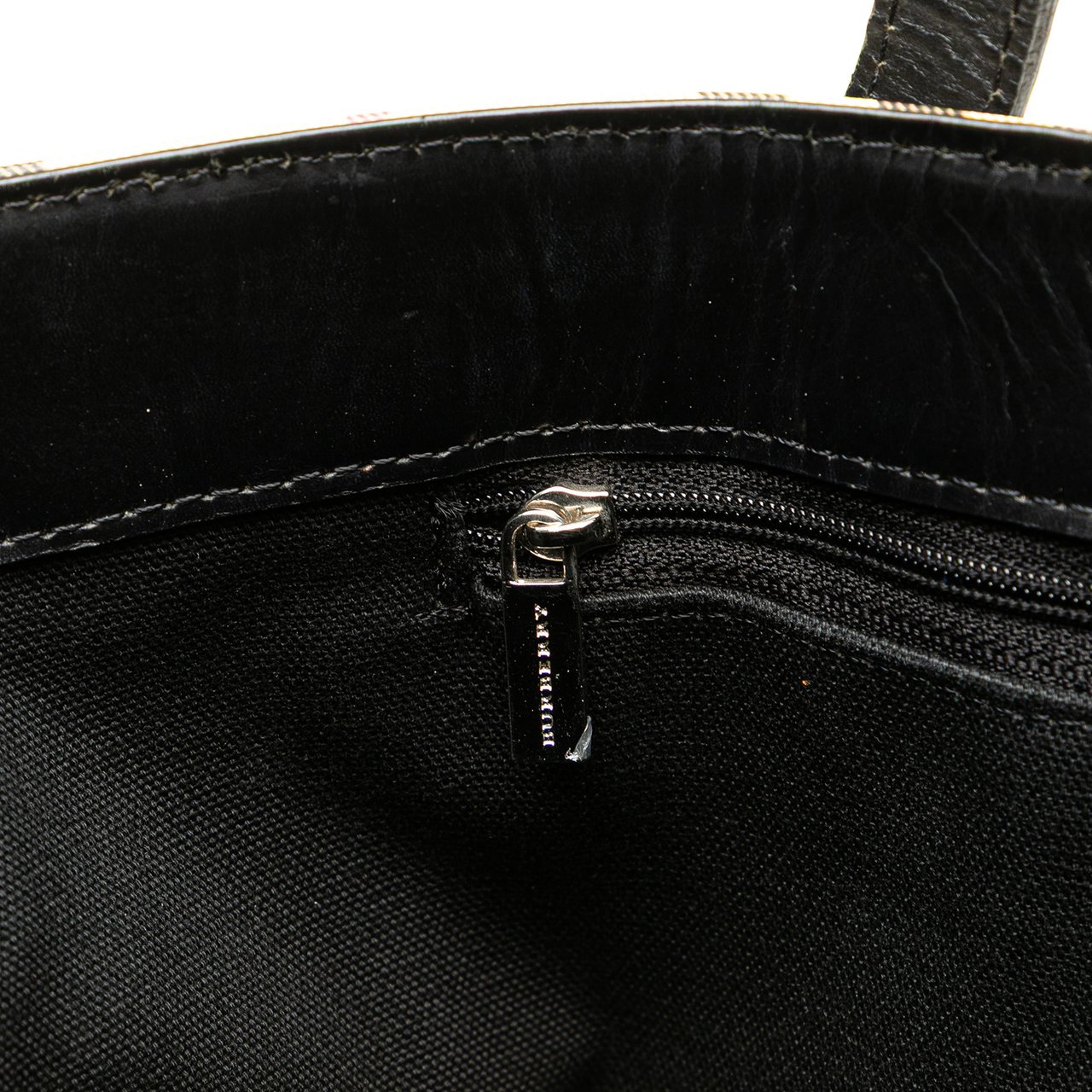 Burberry House Check Coated Canvas Tote Bruin