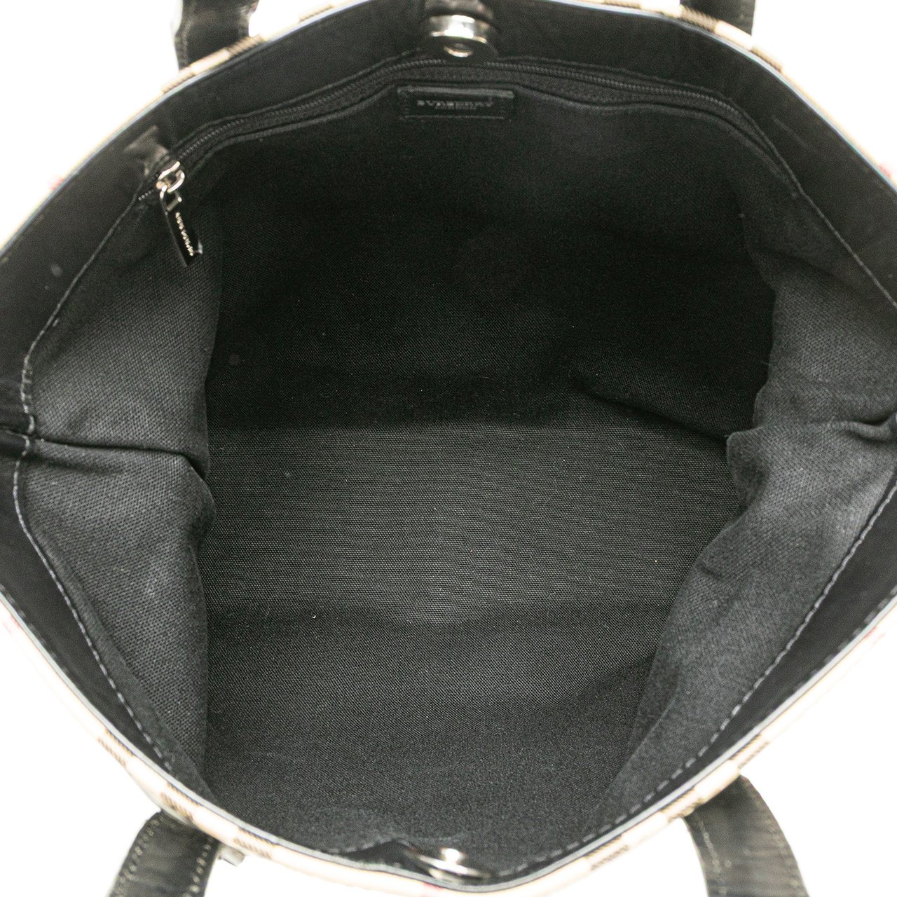 Burberry House Check Coated Canvas Tote Bruin