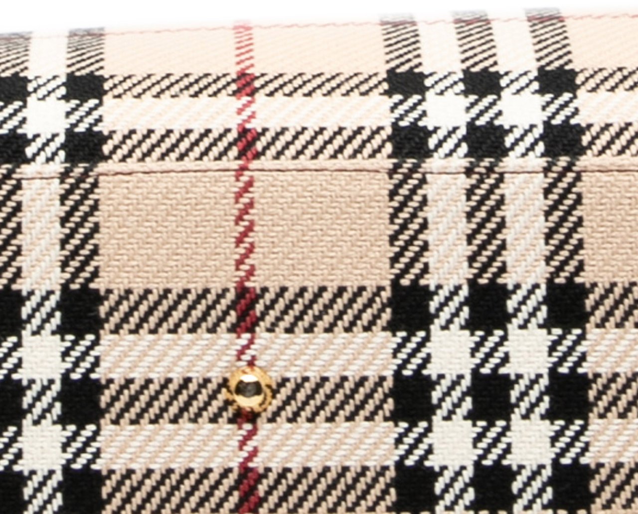 Burberry House Check Wool Tote Bruin