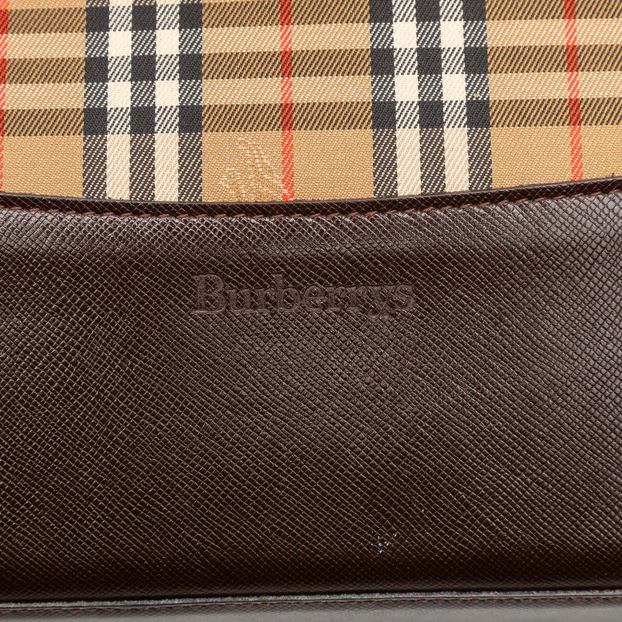 Burberry Haymarket Check Canvas Tote Bruin