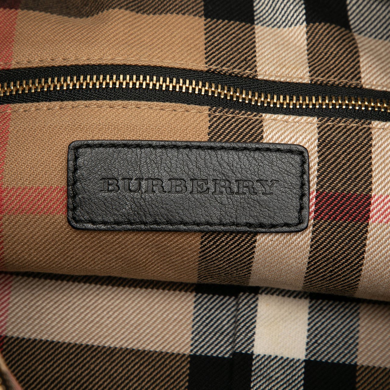 Burberry Leather Big Crush Shoulder Bag Zwart