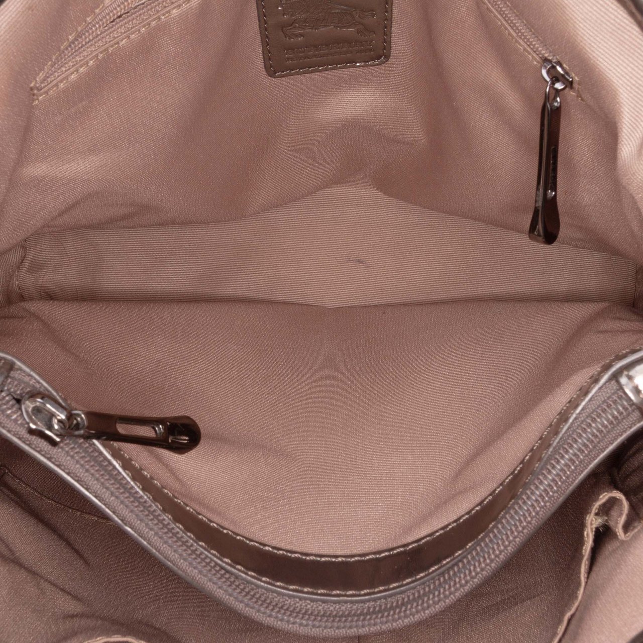 Burberry Supernova Check Coated Canvas Tote Bruin