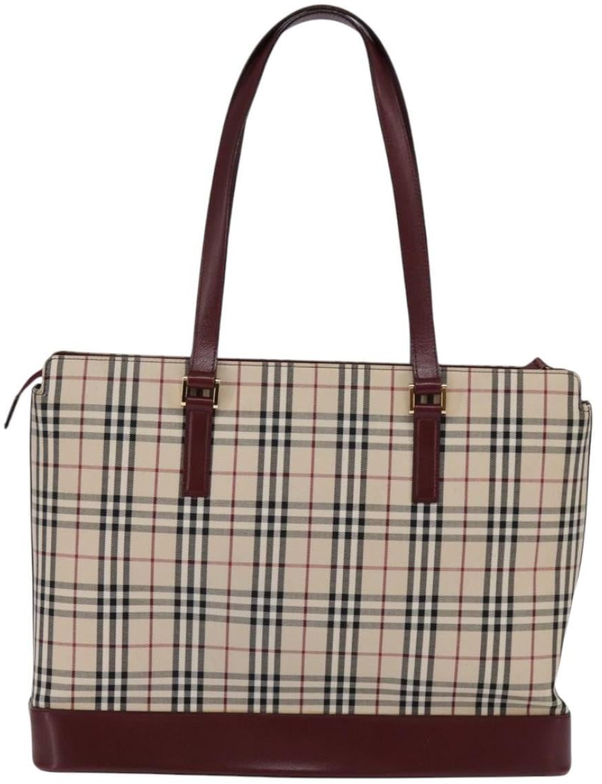 Burberry Burberry Nova Check Tote canvas check pattern Beige