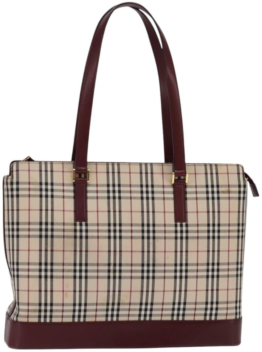 Burberry Burberry Nova Check Tote canvas check pattern Beige