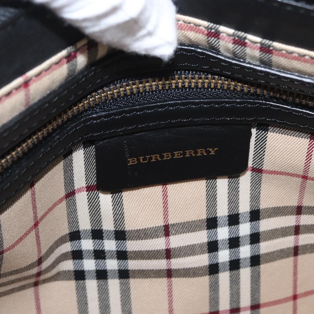 Burberry Burberry Vintage tote bag Leather Zwart