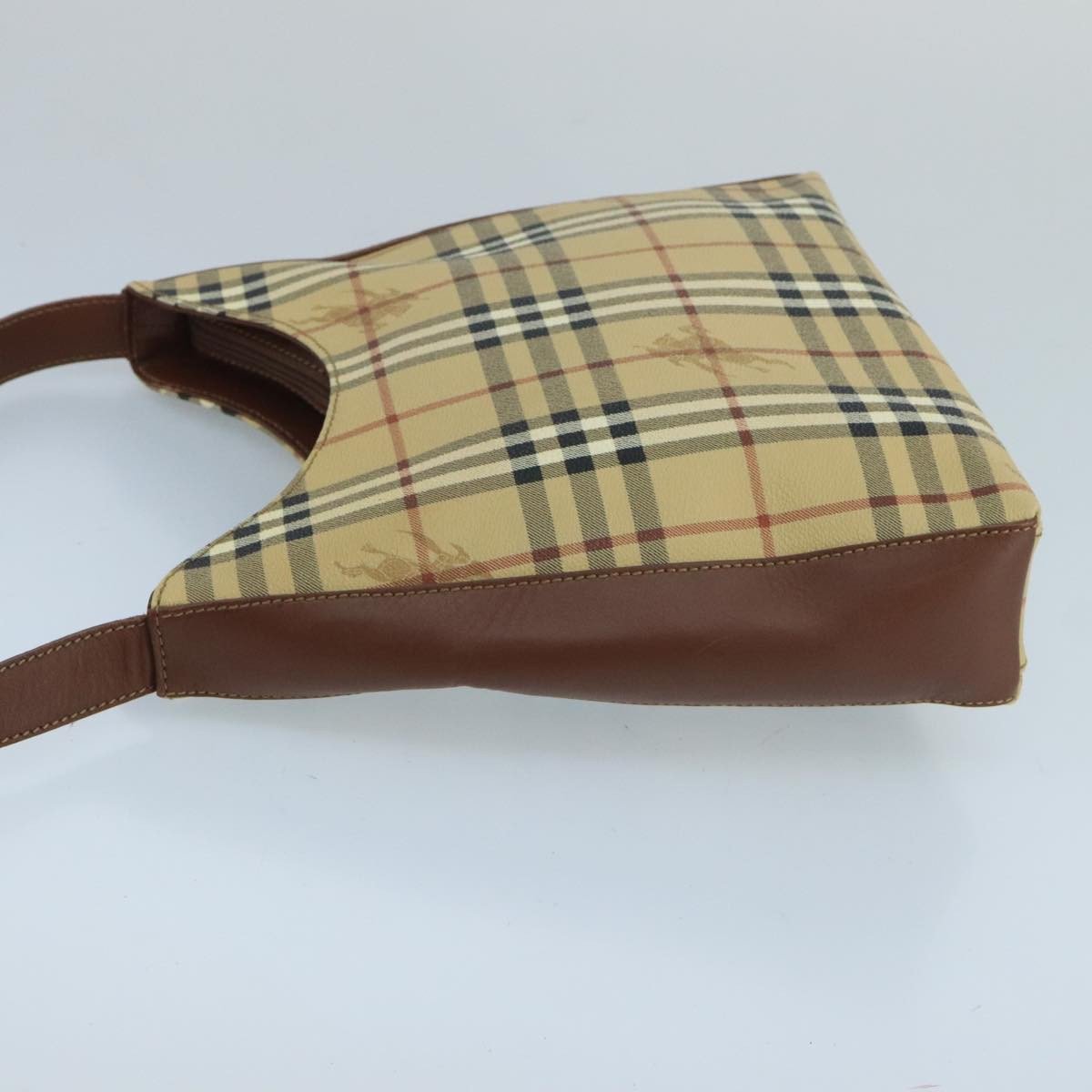 Burberry Nova Check Shoulder Bag Canvas Beige