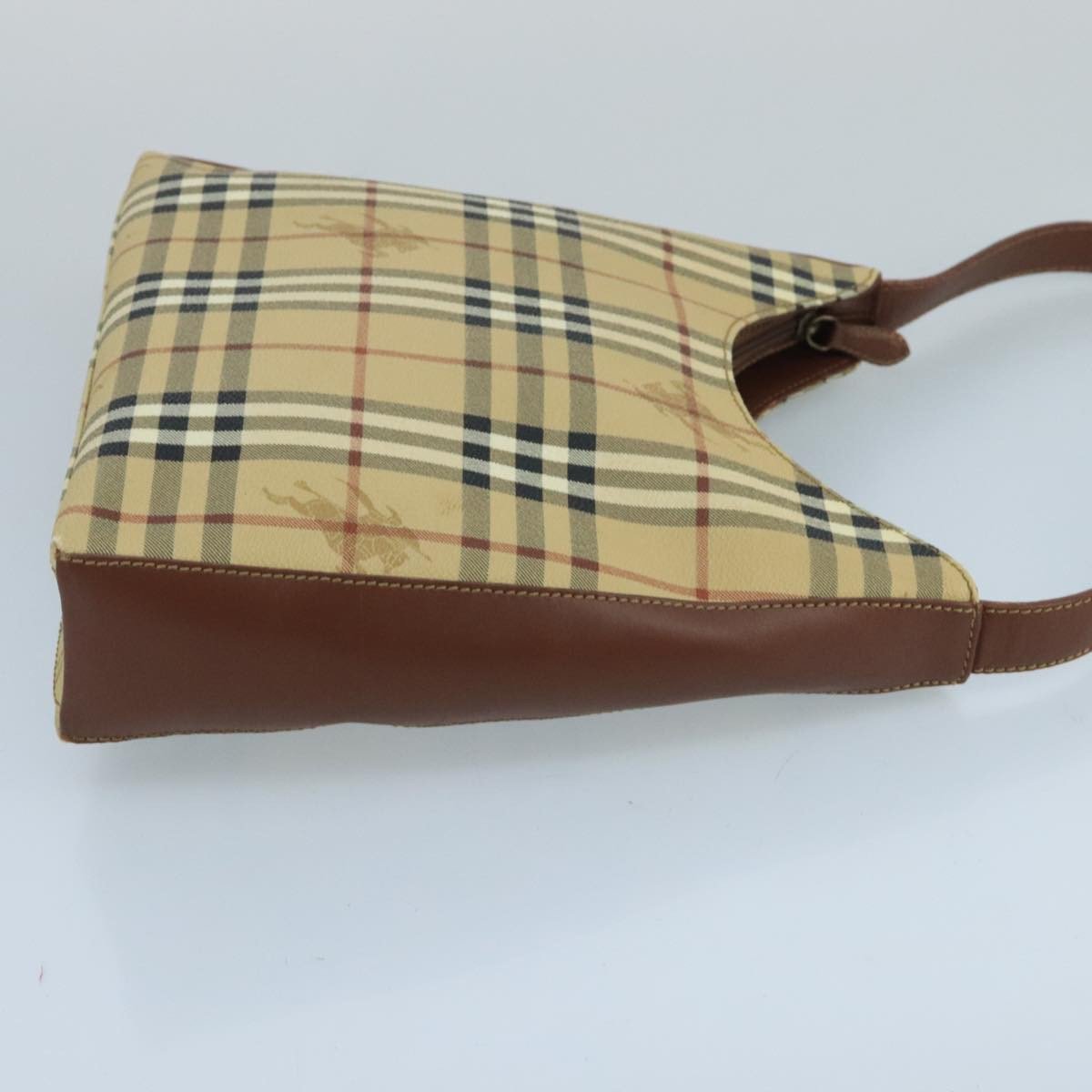 Burberry Nova Check Shoulder Bag Canvas Beige
