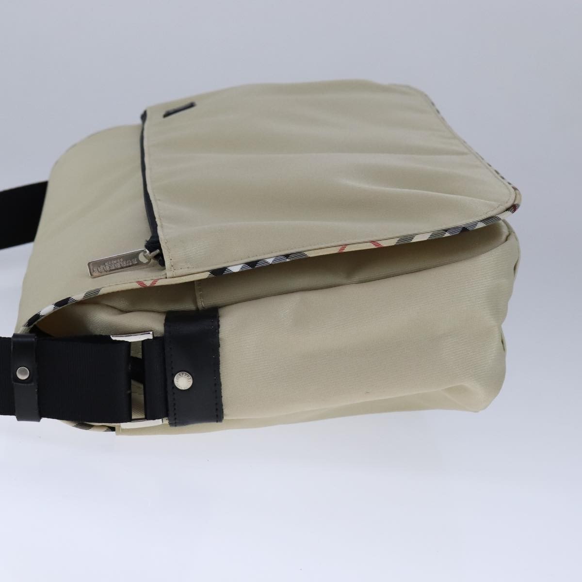 Burberry Burberry Vintage Crossbody Bag House Check Coated Canvas Beige