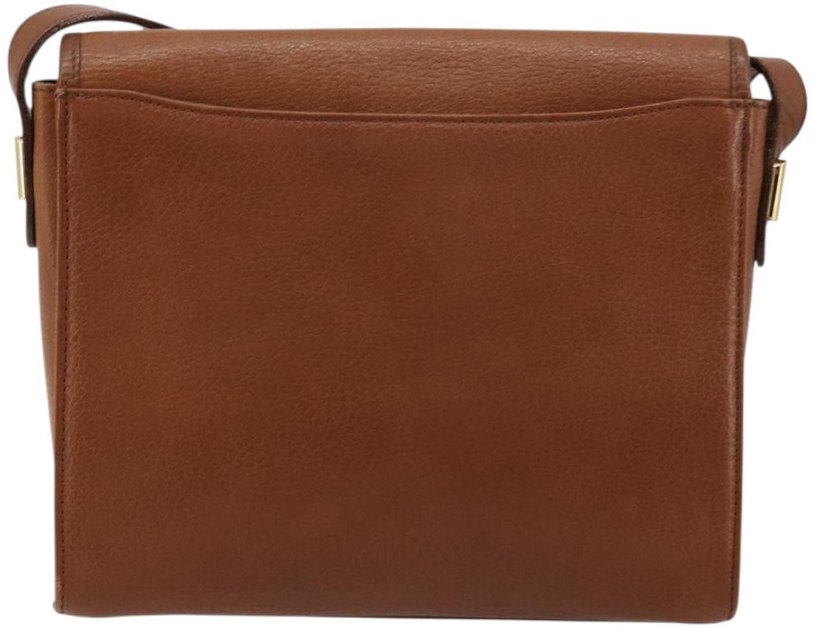 Burberry Vintage Flap Leather Beige