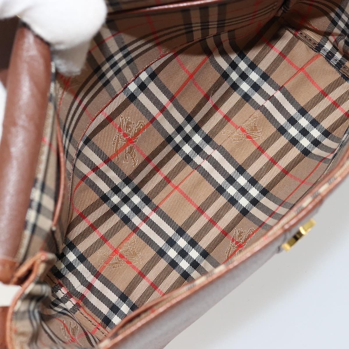 Burberry Vintage Flap Leather Beige