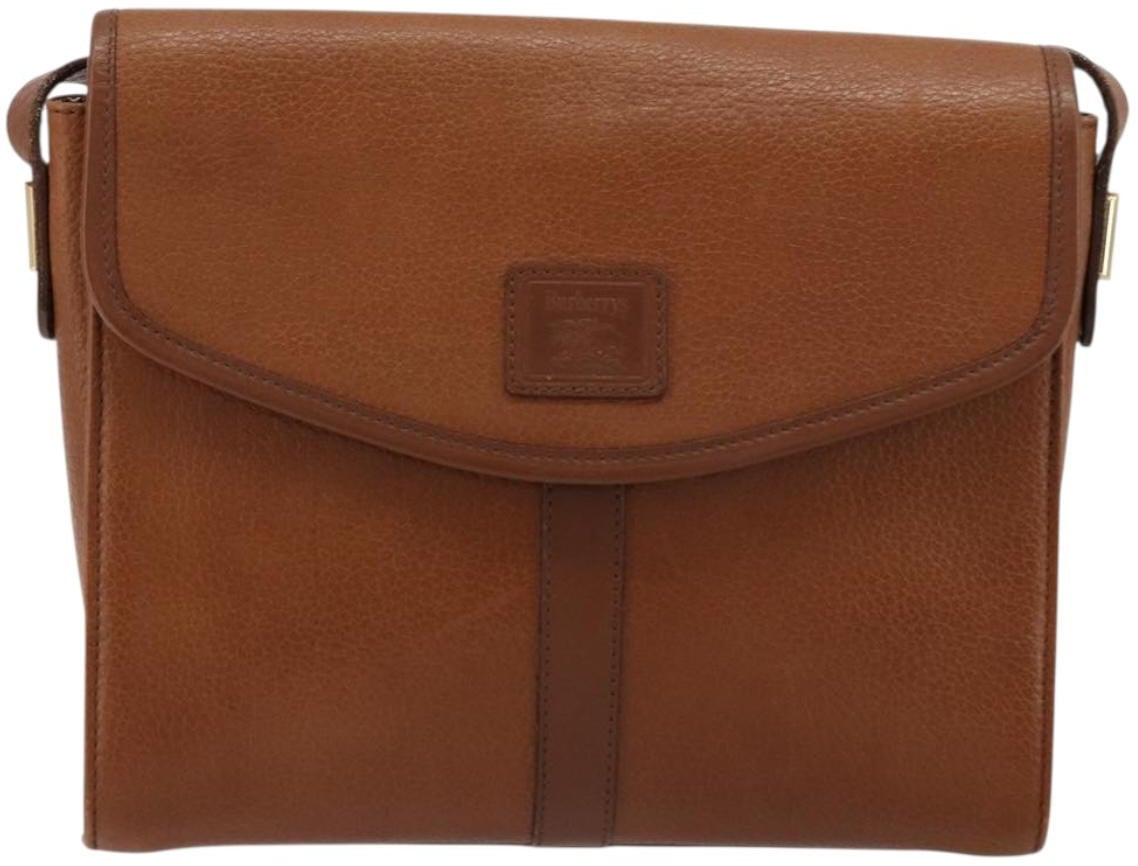 Burberry Vintage Flap Leather Beige