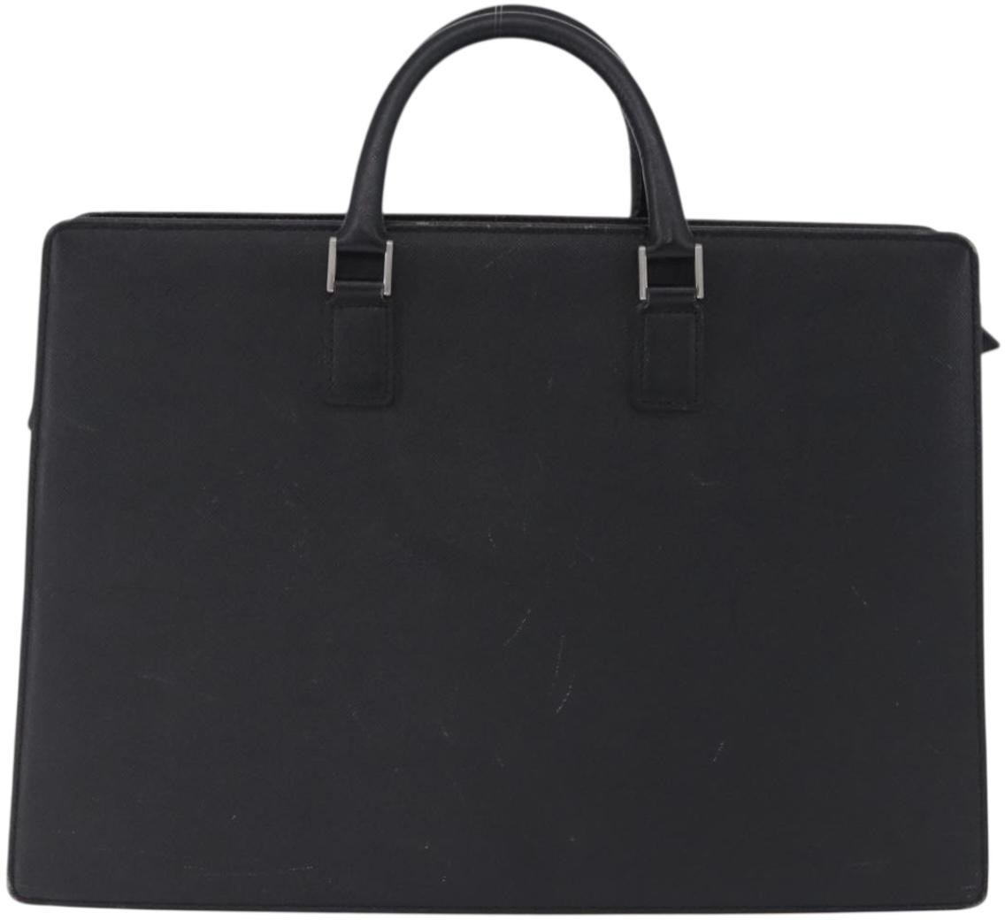 Burberry BUSINESS BLACK LEATHER large Zwart