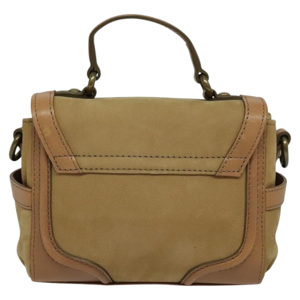 Burberry Burberry Blue Label Handbag Suede Beige