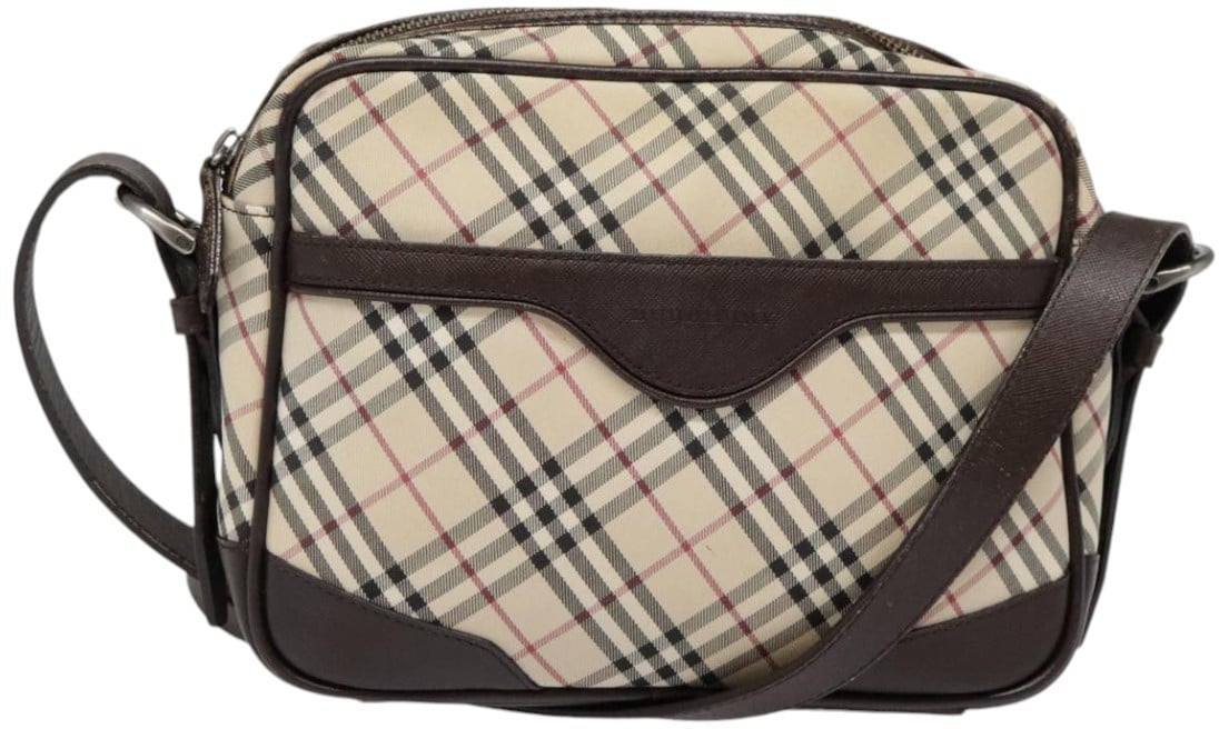 Burberry Burberry Camera Crossbody Bag Vintage Check Canvas Small Beige