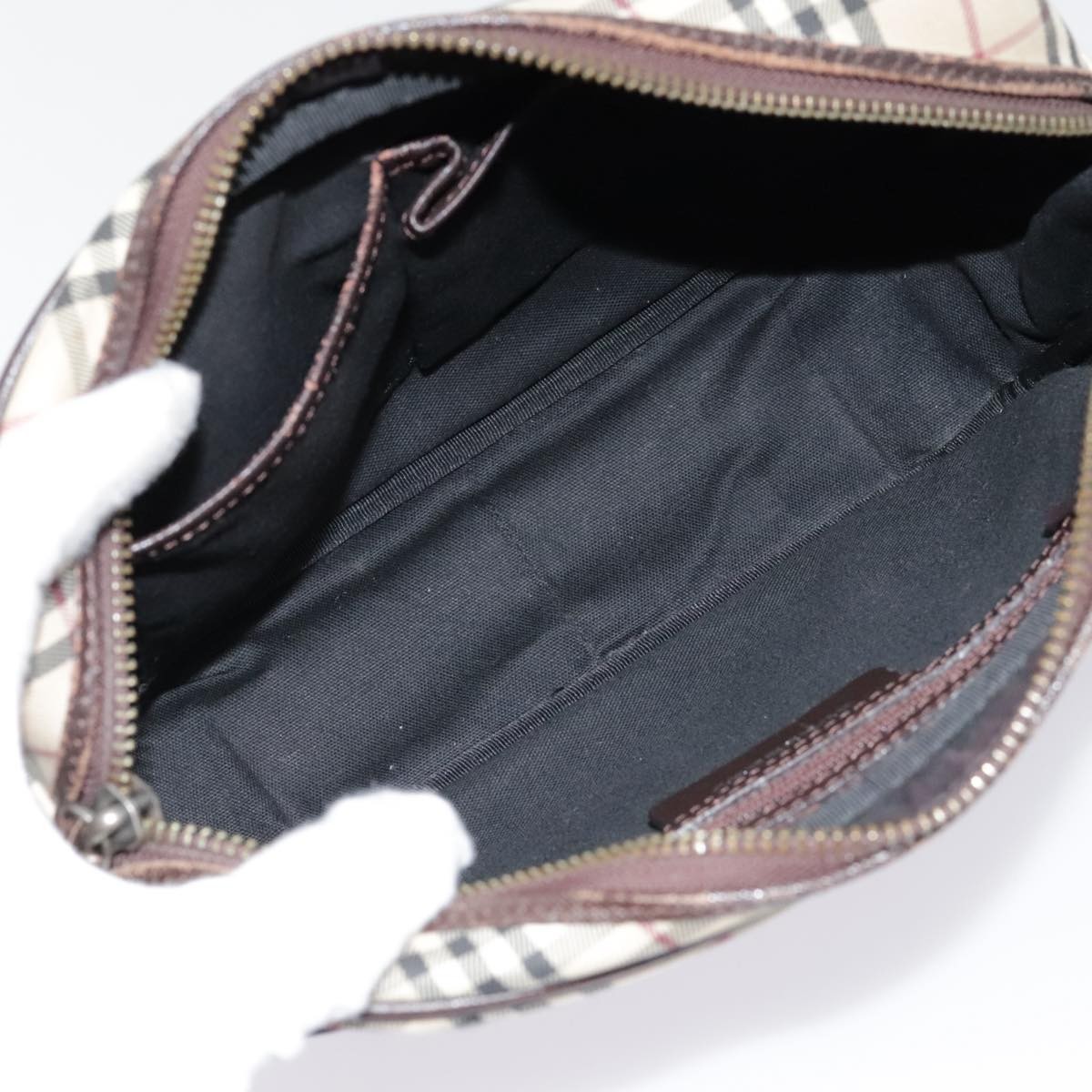 Burberry Burberry Camera Crossbody Bag Vintage Check Canvas Small Beige