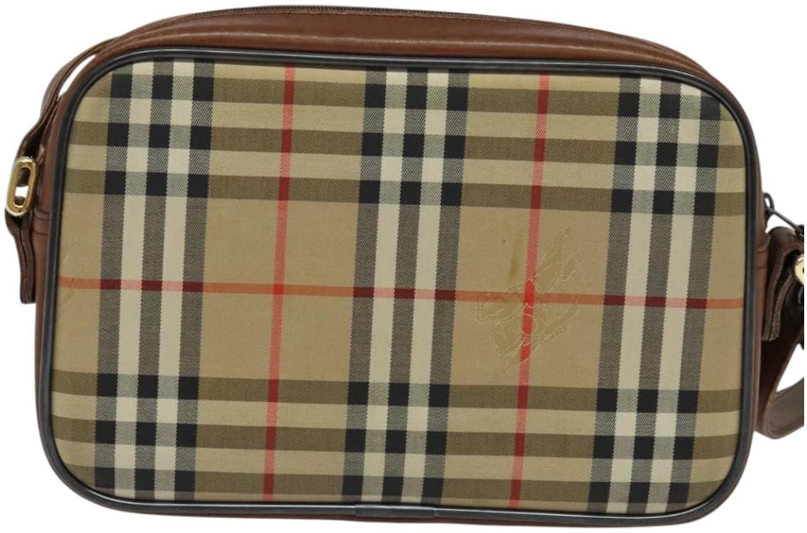Burberry Burberry Camera Bag Vintage Check Canvas Medium Beige