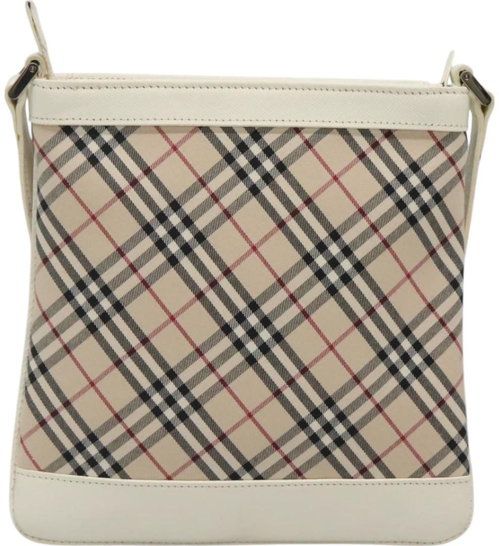 Burberry Burberry Zip Crossbody Bag Canvas Beige