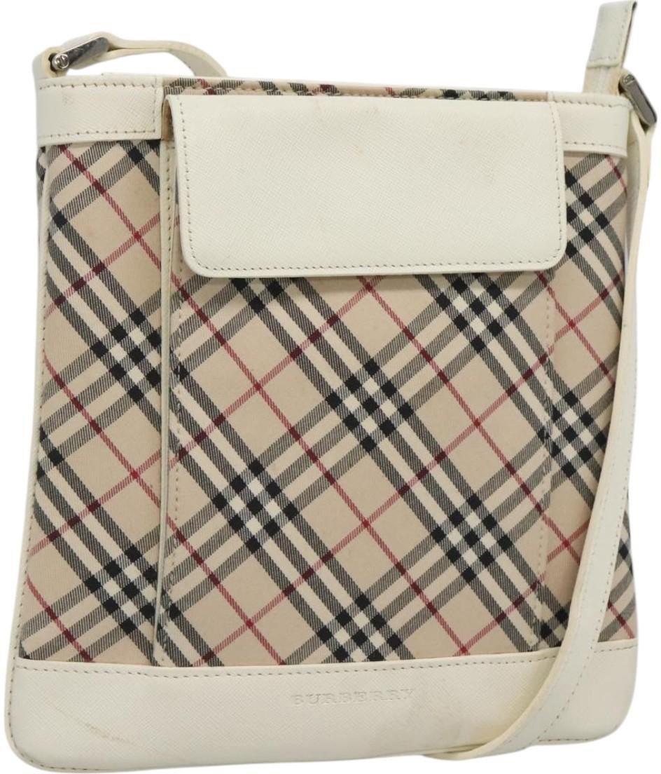 Burberry Burberry Zip Crossbody Bag Canvas Beige